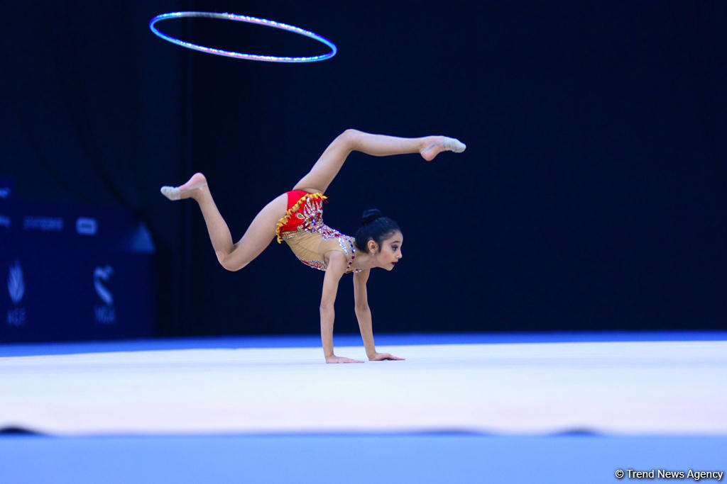 Bədii gimnastika üzrə 25-ci Azərbaycan Birinciliyinin üçüncü günü başlayıb (FOTO)