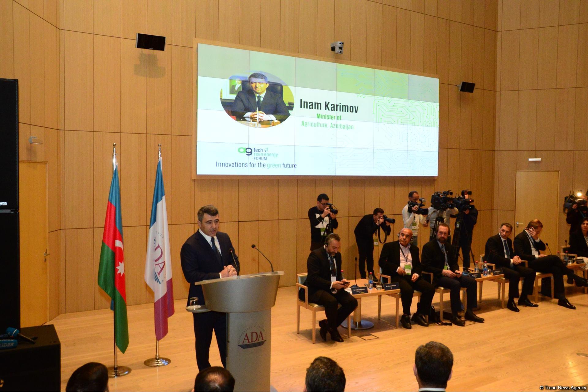 Nazir: İnnovasiyaların tətbiqi aqrar sahədə xərcləri 20-30 faiz azalda bilər (YENİLƏNİB) (FOTO)