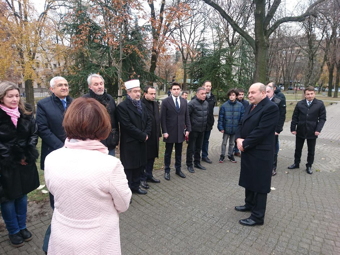 Serbiyada ulu öndərin xatirəsi anılıb (FOTO)