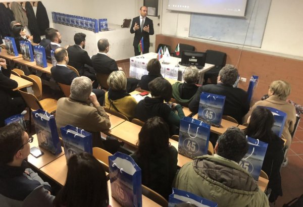 Ulu öndər Heydər Əliyevin xatirəsi İtaliyada yad olunub (FOTO)