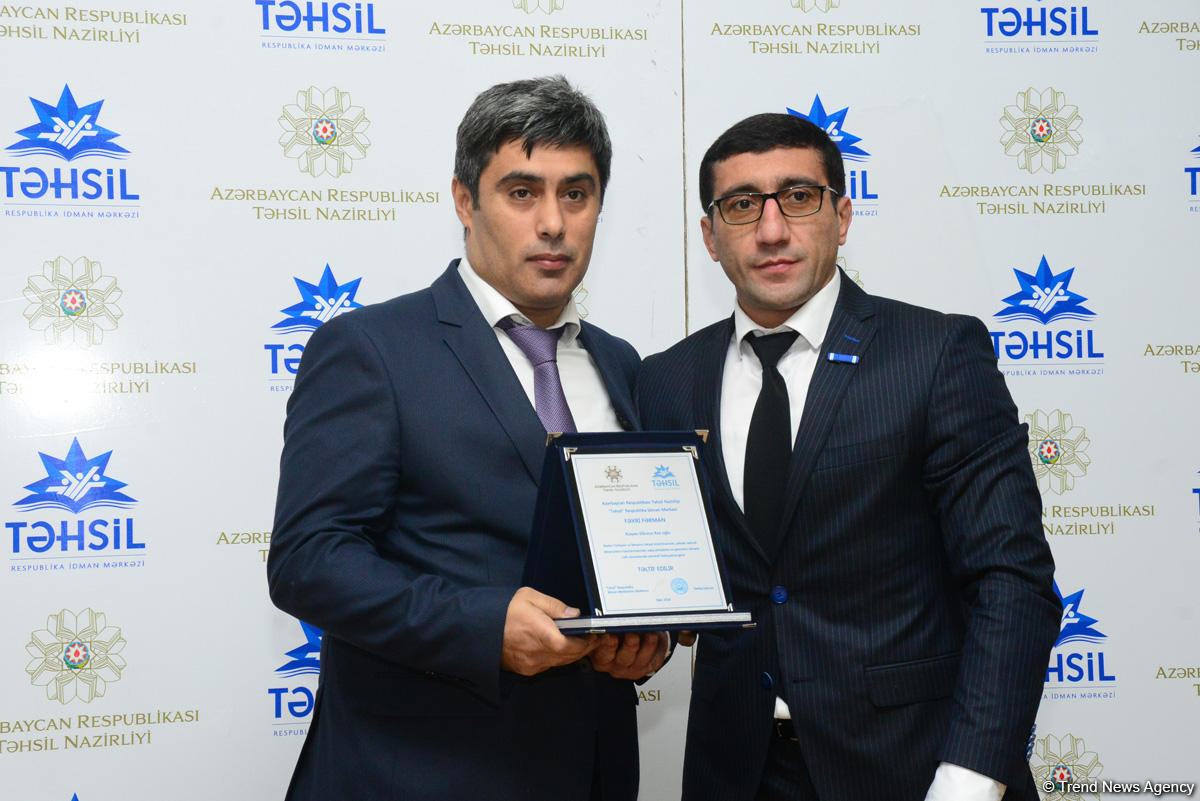 2018-ci ildə yüksək nəticə qazanmış idmançı və məşqçilərin təltif olunma mərasimi keçirilib (FOTO)