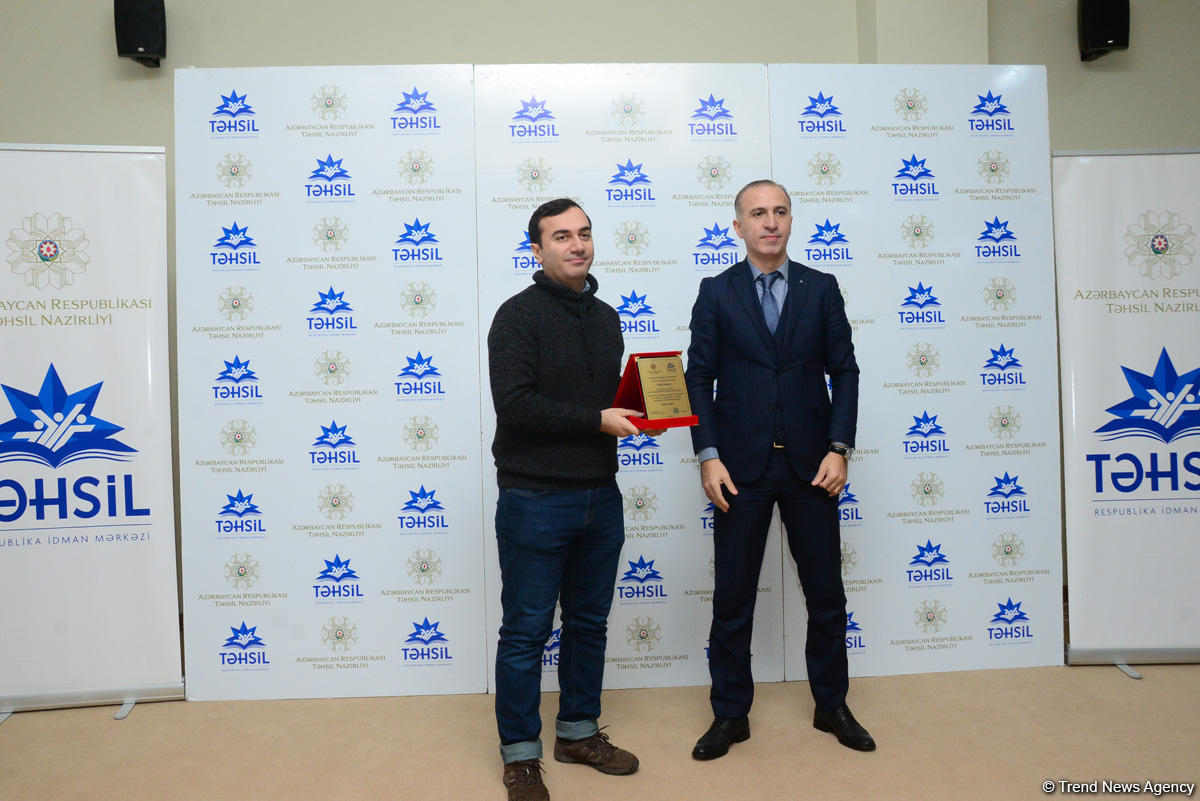 2018-ci ildə yüksək nəticə qazanmış idmançı və məşqçilərin təltif olunma mərasimi keçirilib (FOTO)