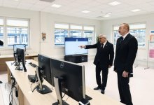 Prezident İlham Əliyev Bakı neft emalı zavodunda bitum qurğusunun və maye qazdoldurma məntəqəsinin açılışında iştirak edib (YENİLƏNİB) (FOTO)