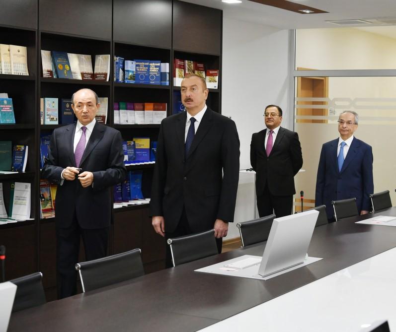 Prezident İlham Əliyev Binəqədi Rayon Məhkəməsinin yeni inzibati binasının açılışında iştirak edib (YENİLƏNİB) (FOTO)