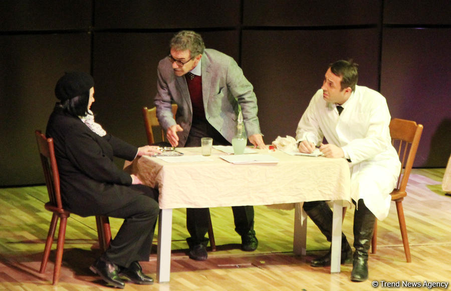 Muğam Mərkəzində İsrail dramaturqunun tamaşası nümayiş olunub (FOTO)