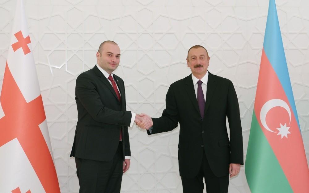 Gürcüstanın Baş naziri Mamuka Baxtadze Prezident İlham Əliyevi ad günü münasibətilə təbrik edib
