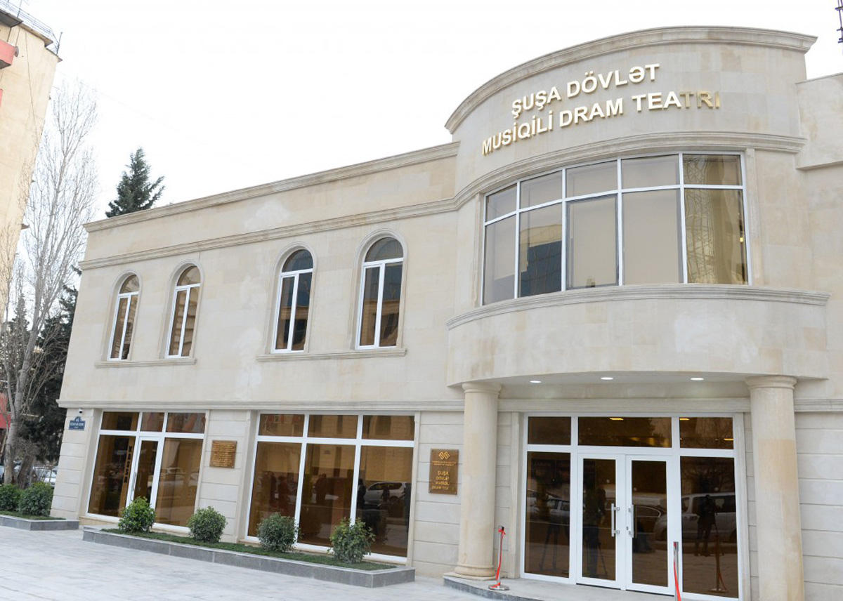 Şuşa Dövlət Musiqili Dram Teatrı binasının açılışı olub (FOTO)