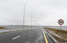 Prezident İlham Əliyev Ziya Bünyadov prospekti ilə Balaxanı-Binəqədi avtomobil yolunu birləşdirən yeni yolun açılışında iştirak edib (FOTO) (YENİLƏNİB)
