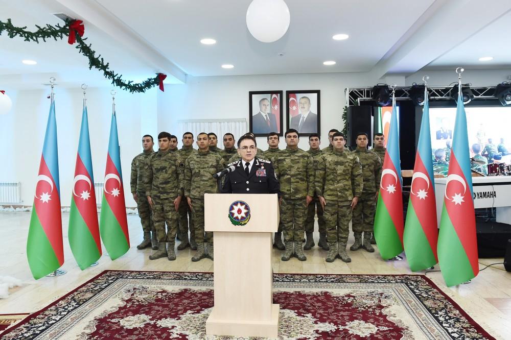 Birinci-vitse prezident Mehriban Əliyeva DTX-nin hərbi hissəsində keçirilən bayram tədbirində iştirak edib (FOTO)