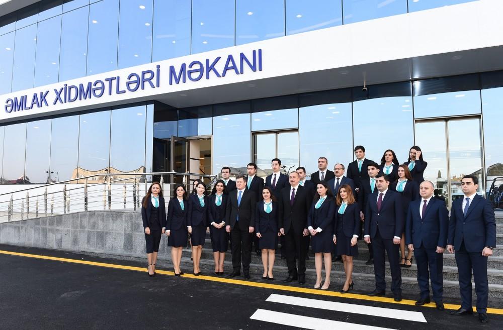 Prezident İlham Əliyev Əmlak Məsələləri Dövlət Komitəsinin yeni Əmlak Xidmətləri Məkanının açılışında iştirak edib (YENİLƏNİB) (FOTO)