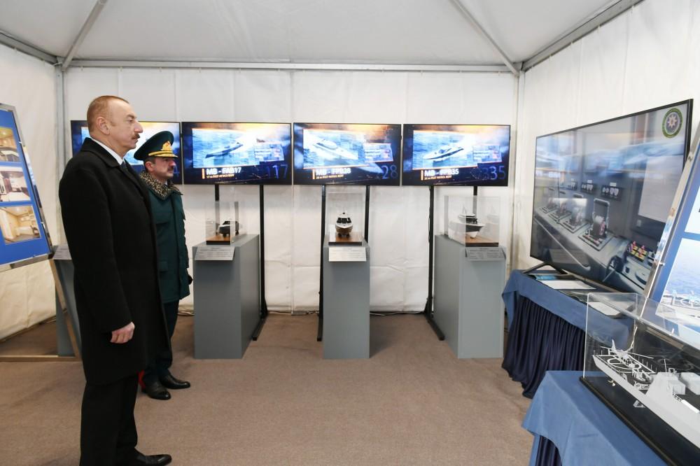 Prezident İlham Əliyev yeni inşa edilmiş “Tufan” tipli sərhəd gözətçi gəmisi ilə tanış olub (FOTO) (YENİLƏNİB)