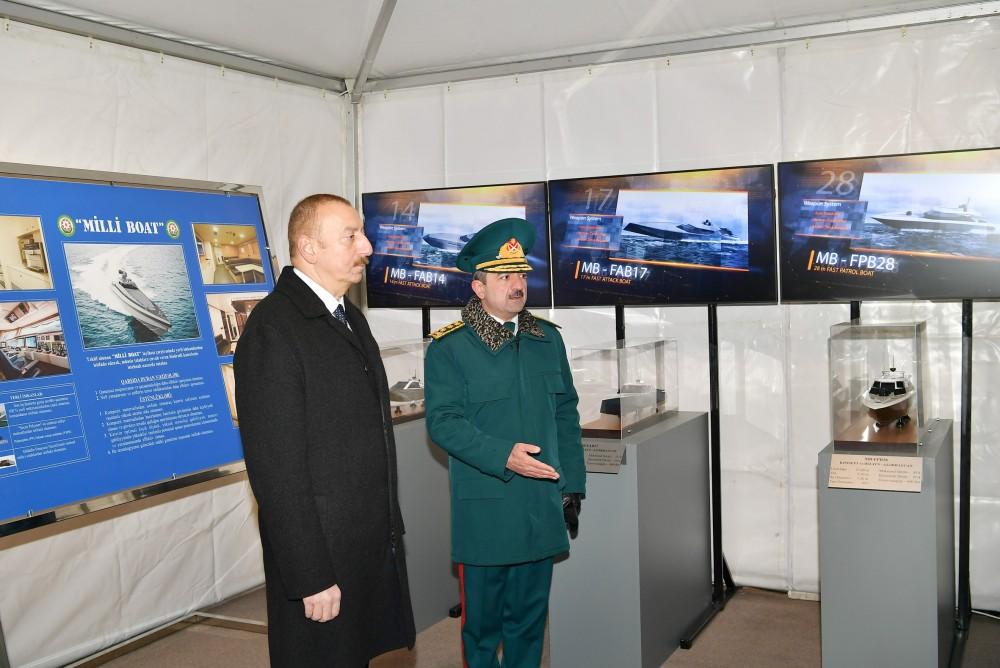 Prezident İlham Əliyev yeni inşa edilmiş “Tufan” tipli sərhəd gözətçi gəmisi ilə tanış olub (FOTO) (YENİLƏNİB)