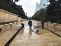 Şəhidlər Xiyabanında 20 Yanvar faciəsi ilə bağlı hazırlıq işlərinə başlanılıb (FOTO)