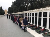 Şəhidlər Xiyabanında 20 Yanvar faciəsi ilə bağlı hazırlıq işlərinə başlanılıb (FOTO)