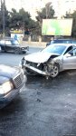 Bakıda zəncirvari qəza: 4 maşın bir-birinə çırpıldı, tıxac yarandı (FOTO/VİDEO)