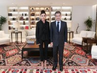 Azərbaycanın Birinci vitse-prezidenti Mehriban Əliyeva Fransanın sabiq Prezidenti Nikola Sarkozi ilə görüşüb (FOTO)