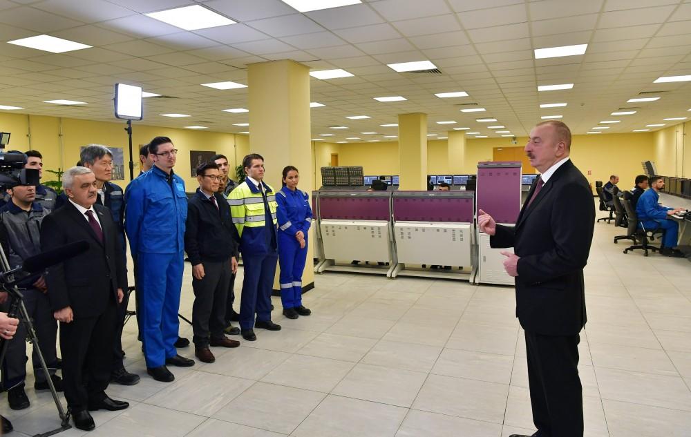 Prezident İlham Əliyev Sumqayıtda “SOCAR karbamid” zavodunun açılışında iştirak edib (FOTO) (YENİLƏNİB)