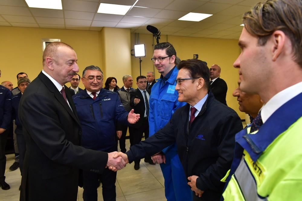 Prezident İlham Əliyev Sumqayıtda “SOCAR karbamid” zavodunun açılışında iştirak edib (FOTO) (YENİLƏNİB)