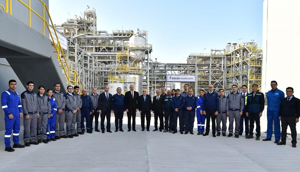 Prezident İlham Əliyev Sumqayıtda “SOCAR karbamid” zavodunun açılışında iştirak edib (FOTO) (YENİLƏNİB)