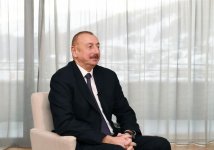 Azərbaycan Prezidenti İlham Əliyev Davosda Çinin CGTN televiziyasına müsahibə verib (FOTO) (YENİLƏNİB)