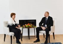 Prezident İlham Əliyev Dünya Bankının baş icraçı direktoru ilə görüşüb (FOTO) (YENİLƏNİB)