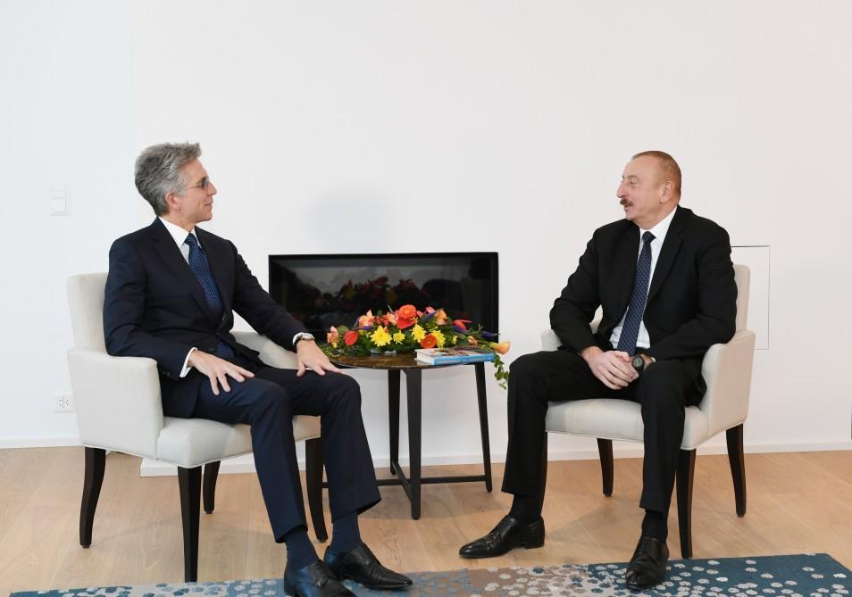 Prezident İlham Əliyevin “SAP SE” şirkətinin baş icraçı direktoru ilə görüşü olub (FOTO)
