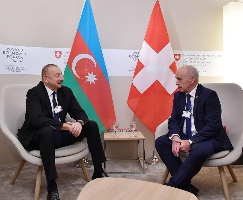Prezident İlham Əliyev: Biz Azərbaycanın iqtisadi inkişafına daha çox İsveçrə şirkətinin investor qismində cəlb olunmasında maraqlıyıq (YENİLƏNİB) (FOTO)
