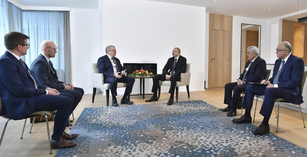 Prezident İlham Əliyev “Equinor” şirkətinin baş icraçı direktoru ilə görüşüb (FOTO)