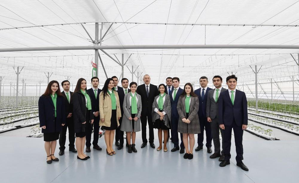 Prezident İlham Əliyev Tərəvəzçilik Elmi-Tədqiqat İnstitutunun açılışında iştirak edib (YENİLƏNİB-2) (FOTO)