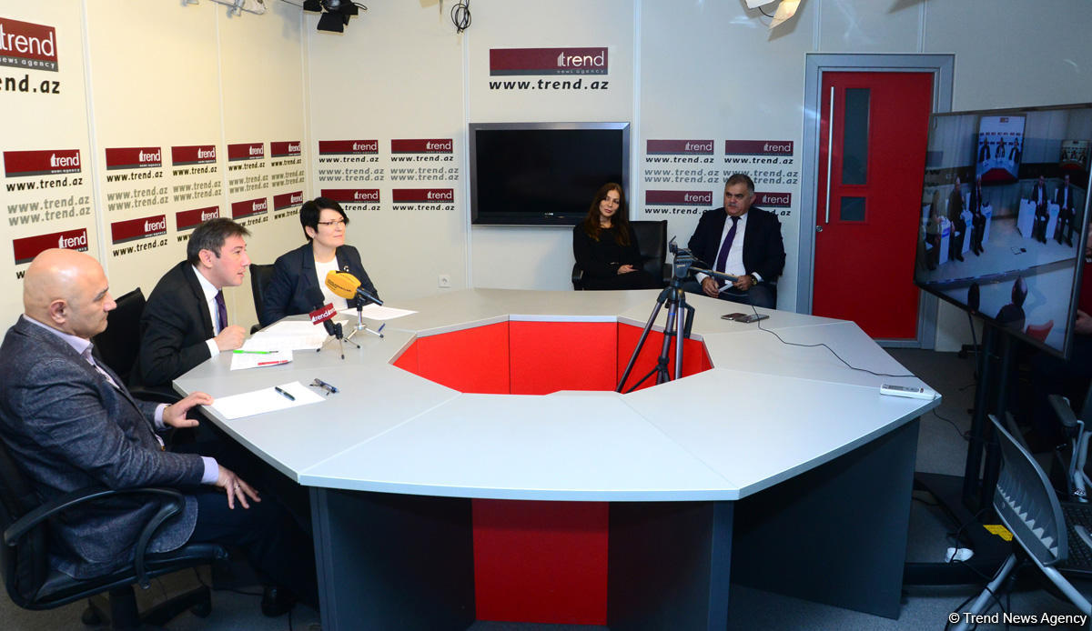 “Trend” İnformasiya Agentliyində “Rusiya-Azərbaycan: 2019-cu il üçün gündəlik” videokörpü keçirilib (FOTO)