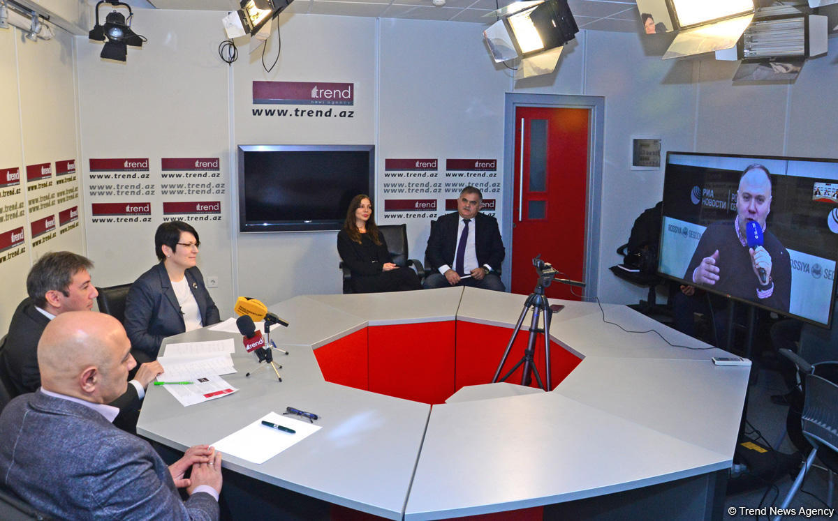 “Trend” İnformasiya Agentliyində “Rusiya-Azərbaycan: 2019-cu il üçün gündəlik” videokörpü keçirilib (FOTO)