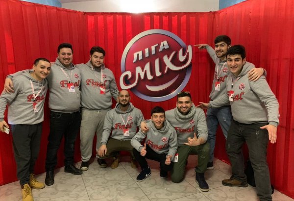 Ukraynada “Лiга Смiху 2019” yumor festivalında uğur qazanan Azərbaycan komandası ilə görüş olub