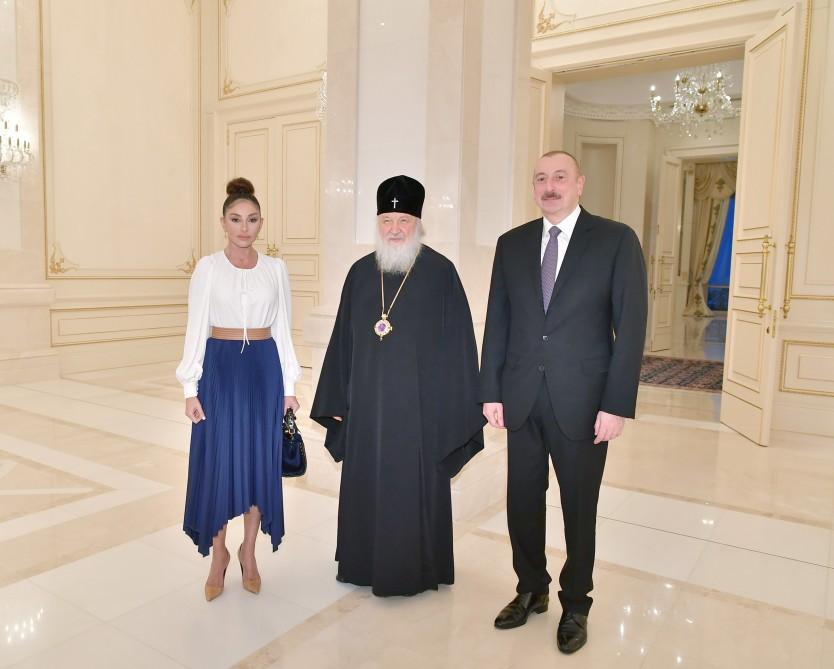 Prezident İlham Əliyev və birinci xanım Mehriban Əliyeva Moskvanın və bütün Rusiyanın Patriarxı Kirillə görüşüblər (FOTO) (YENİLƏNİB-2)
