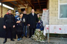 Prezident İlham Əliyev zəlzələnin baş verdiyi Şamaxıda olub (FOTO) (YENİLƏNİB)