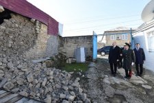 Prezident İlham Əliyev zəlzələnin baş verdiyi Şamaxıda olub (FOTO) (YENİLƏNİB)
