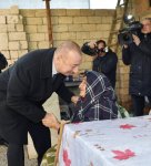 Prezident İlham Əliyev zəlzələnin baş verdiyi Şamaxıda olub (FOTO) (YENİLƏNİB)