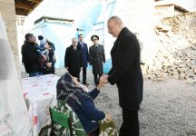 Prezident İlham Əliyev zəlzələnin baş verdiyi Şamaxıda olub (FOTO) (YENİLƏNİB)