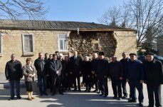 Prezident İlham Əliyev zəlzələnin baş verdiyi Şamaxıda olub (FOTO) (YENİLƏNİB)