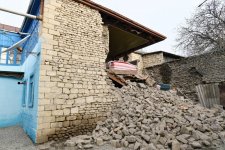 Prezident İlham Əliyev zəlzələnin baş verdiyi Şamaxıda olub (FOTO) (YENİLƏNİB)