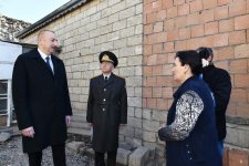 Prezident İlham Əliyev zəlzələnin baş verdiyi Şamaxıda olub (FOTO) (YENİLƏNİB)