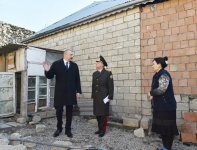 Prezident İlham Əliyev zəlzələnin baş verdiyi Şamaxıda olub (FOTO) (YENİLƏNİB)