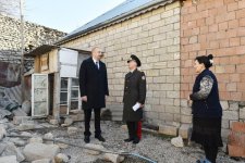 Prezident İlham Əliyev zəlzələnin baş verdiyi Şamaxıda olub (FOTO) (YENİLƏNİB)