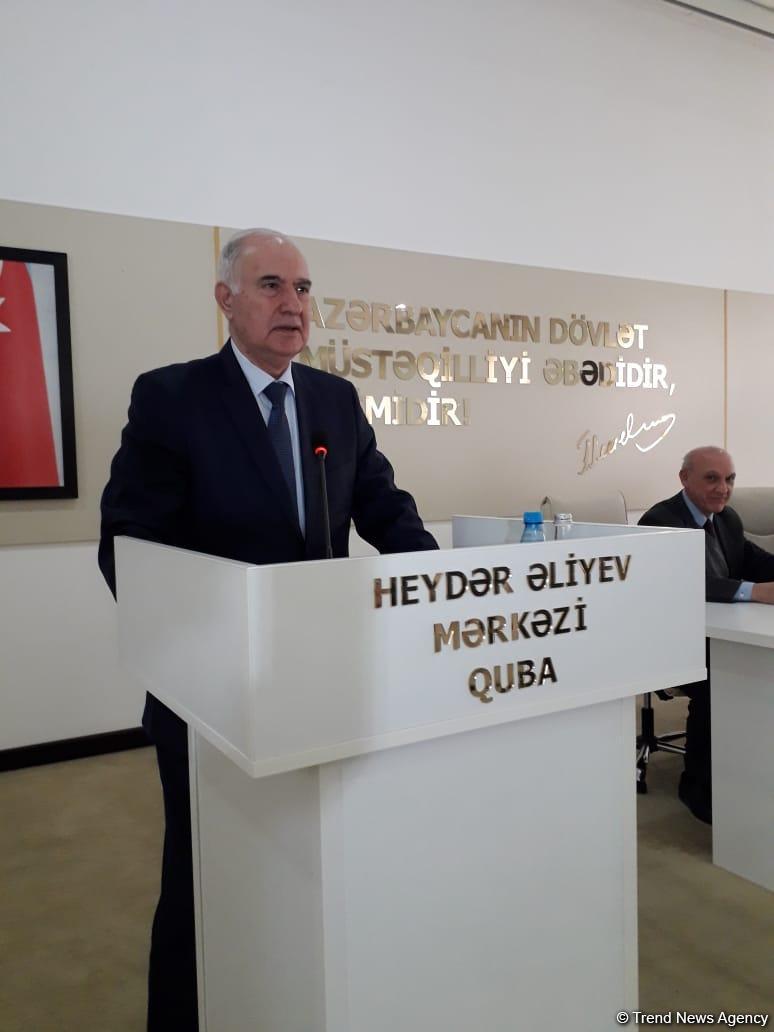 Qubada "Azərbaycanda təhlükəsizlik orqanlarının yaranmasının 100 illiyi, Ümummilli Lider Heydər Əliyevin təhlükəsizlik orqanlarında fəaliyyəti və rolu" mövzusunda yığıncaq keçirilib (FOTO)