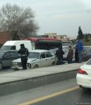 Bakı-Sumqayıt yolunda QƏZA tıxaca səbəb oldu (FOTO)