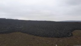 Şamaxıda palçıq vulkanı püskürən ərazidə son vəziyyət (FOTO)