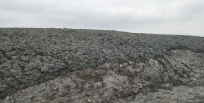 Şamaxıda palçıq vulkanı püskürən ərazidə son vəziyyət (FOTO)