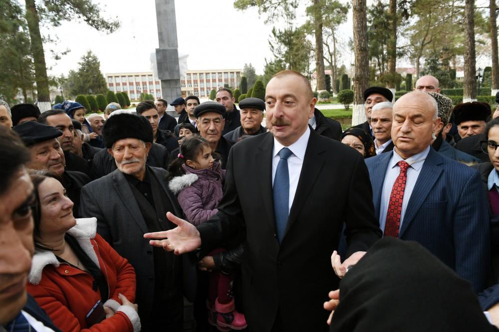 Azərbaycan Prezidenti əsaslı şəkildə yenidən qurulan Beyləqan Tarix-Diyarşünaslıq Muzeyinin açılışında iştirak edib (FOTO) (YENİLƏNİB)
