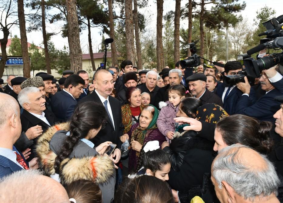 Azərbaycan Prezidenti əsaslı şəkildə yenidən qurulan Beyləqan Tarix-Diyarşünaslıq Muzeyinin açılışında iştirak edib (FOTO) (YENİLƏNİB)