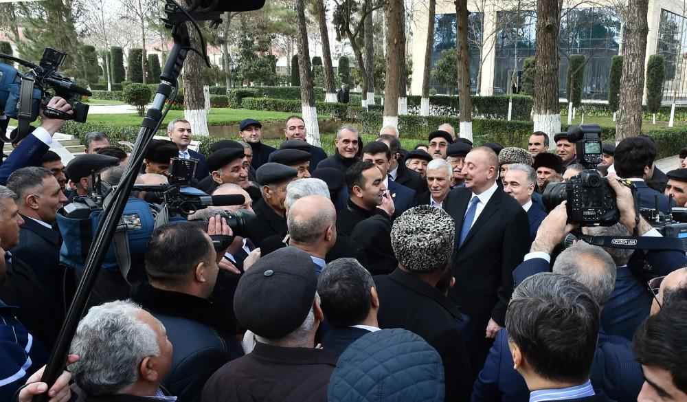 Azərbaycan Prezidenti əsaslı şəkildə yenidən qurulan Beyləqan Tarix-Diyarşünaslıq Muzeyinin açılışında iştirak edib (FOTO) (YENİLƏNİB)