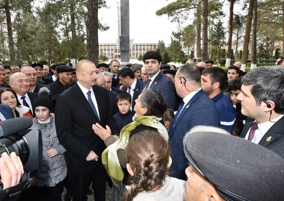 Azərbaycan Prezidenti əsaslı şəkildə yenidən qurulan Beyləqan Tarix-Diyarşünaslıq Muzeyinin açılışında iştirak edib (FOTO) (YENİLƏNİB)